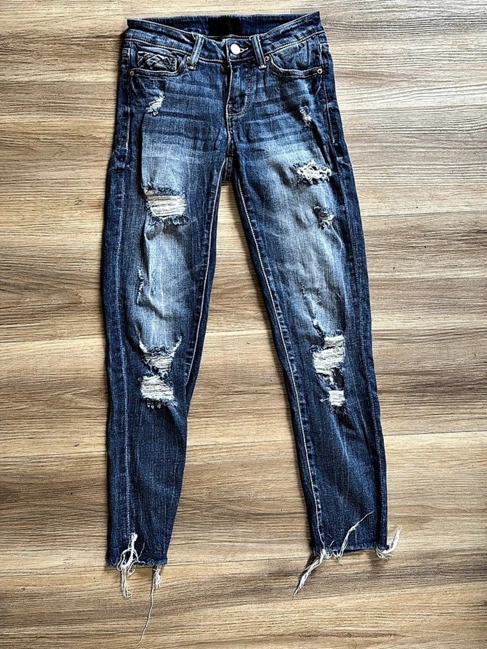 Buckle Black Fit No. 53 Ankle Skinny Distressed Blue Skinny Jeans